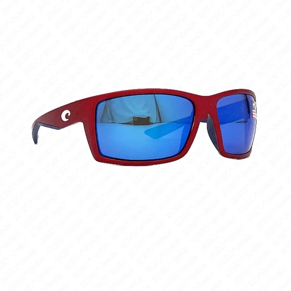 Costa Del Mar Reefton 580G Matte USA Red Mirror Polarized Sunglasses - Picture 6 of 10